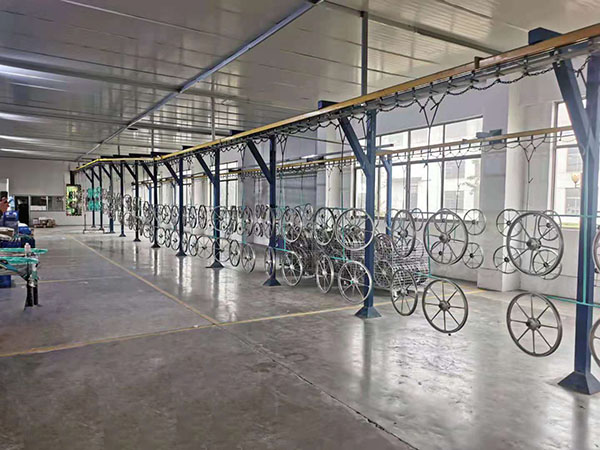 菏澤車(chē)圈噴塑流水線(xiàn)